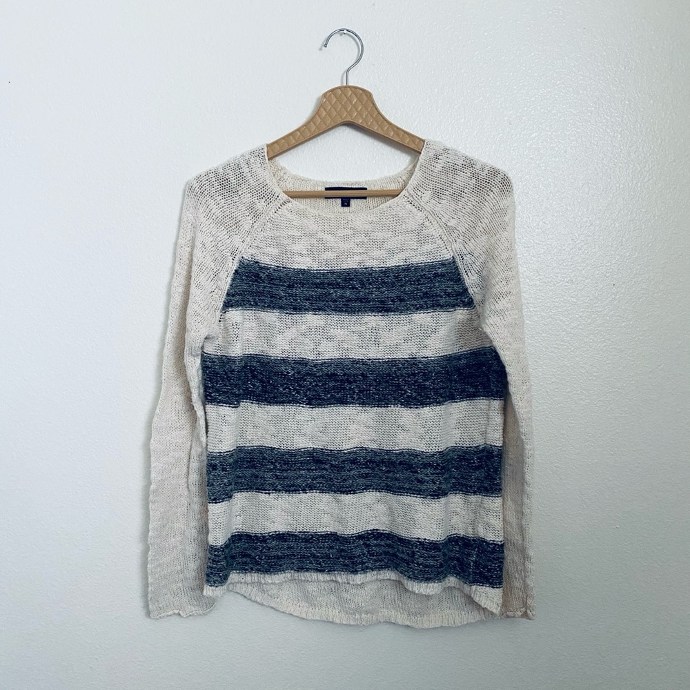 Sanctuary Cream and Blue Striped Sweater
